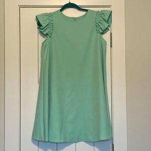 NWOT light teal dress with ruffled cap sleeves. So cute!